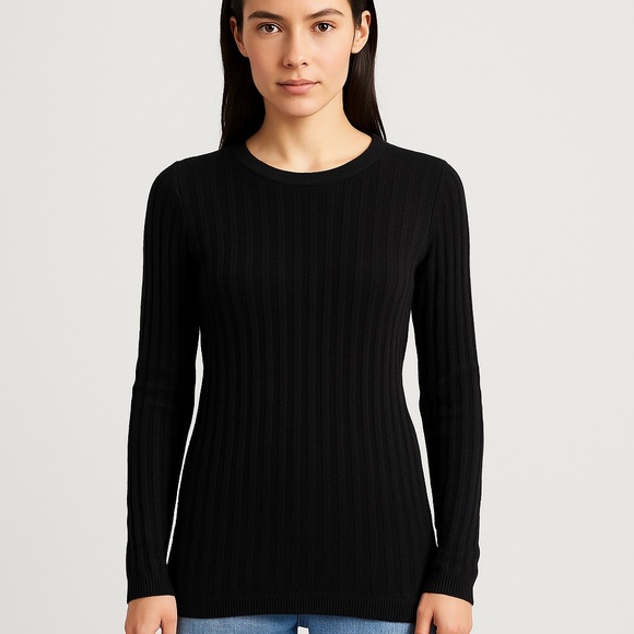 Vintage 90s Neiman Marcus Black Cashmere Sweater Tunic...